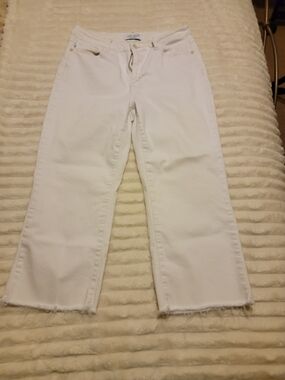Judy Blue White Wide Leg Cropped Denim